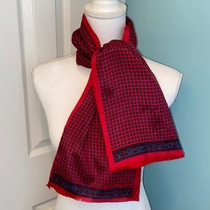 Vintage Oscar de la Renta Silk & Wool Scarf NWT